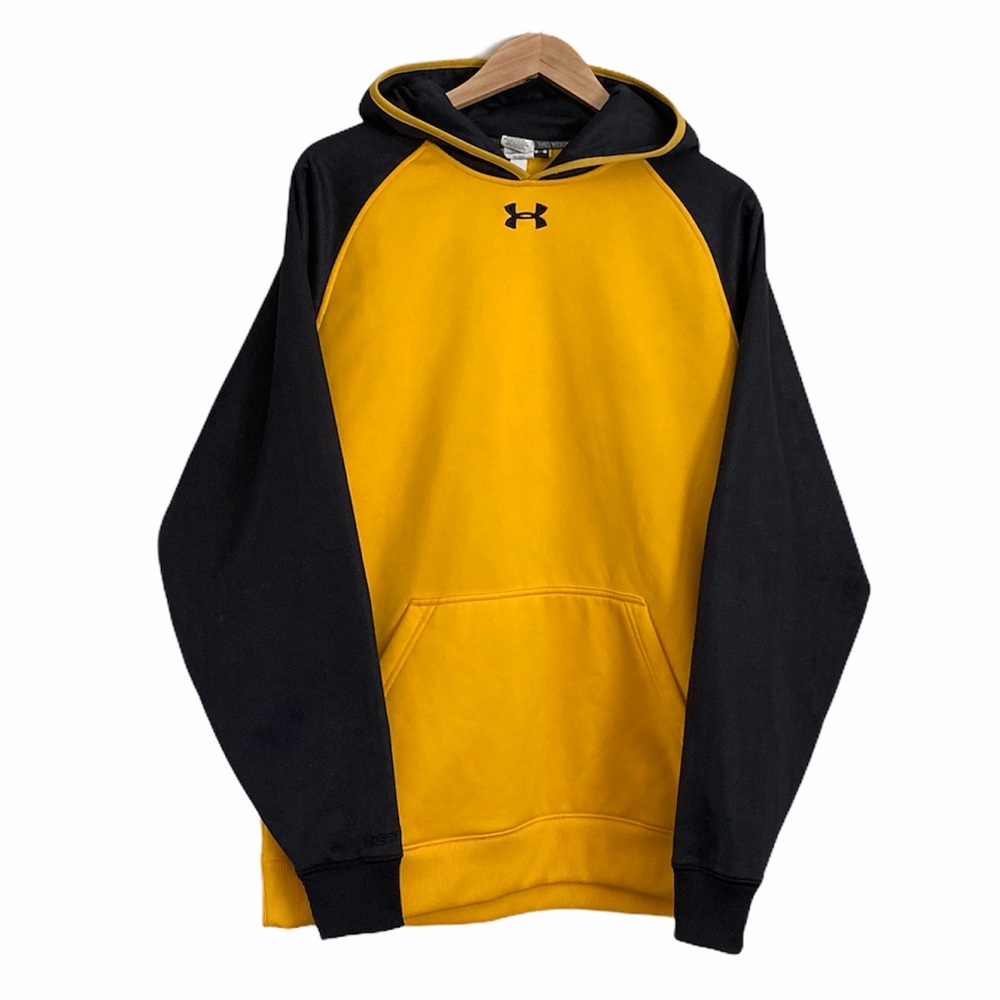 Men’s Under Armour Yellow/Black Pullover Hoodie M